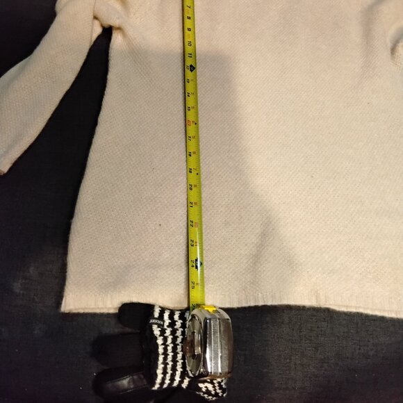 100% Luxury Italian Made Cashmere Benedetta B Turtleneck Tunic Sweater XL - Picture 7 of 7